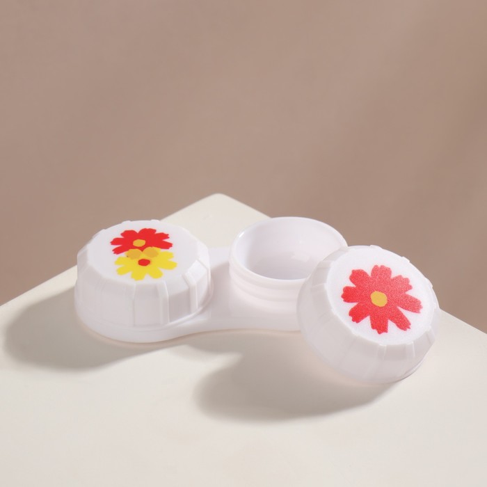 Контейнер для контактных линз «Цветы», цвет МИКС