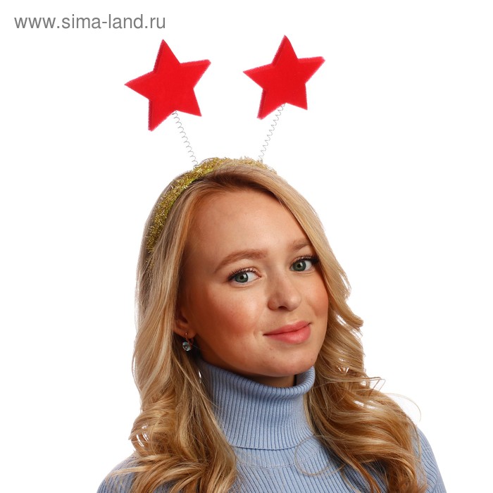 

Карнавальный ободок «Две звезды», поролон