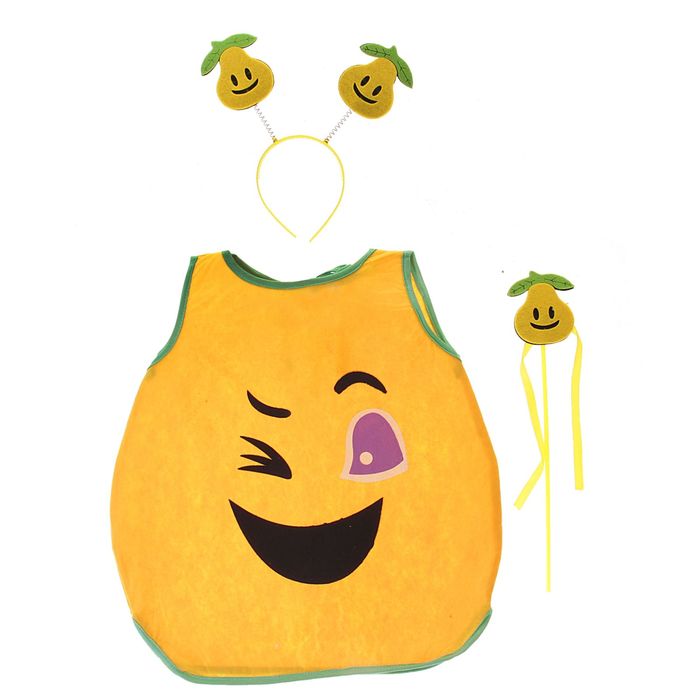 Карнавальный набор "Груша", ободок, жезл, накидка, 3-6 лет