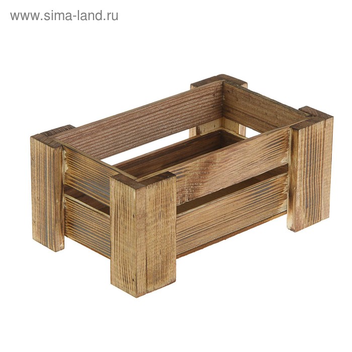 

Кашпо деревянное 23×12.5×10 см "Лофт", на ножках, бежевый Дарим Красиво