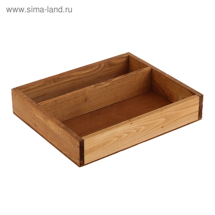 

Кашпо деревянное 25×20×4 см "Макарунас", мокко Дарим Красиво