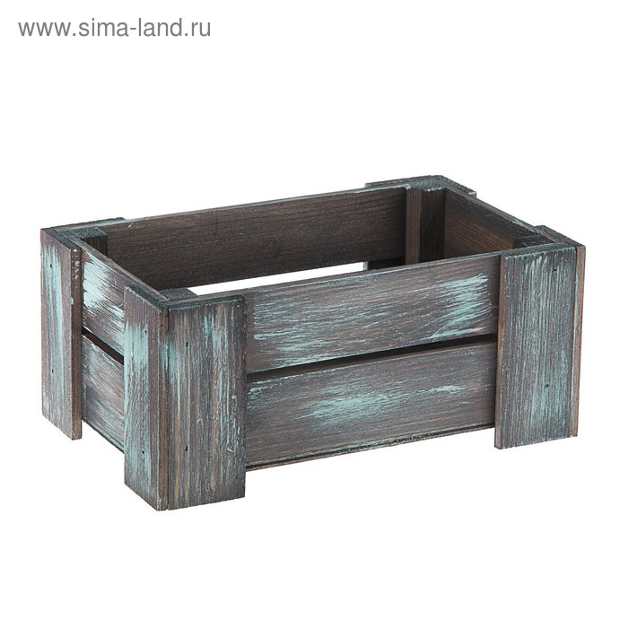 

Кашпо деревянное 23×12.5×10 см "Лофт", на ножках, эбеновое дерево Дарим Красиво