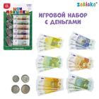 Игрушечный игровой набор «Мои покупки»: монеты, бумажные деньги (евро)