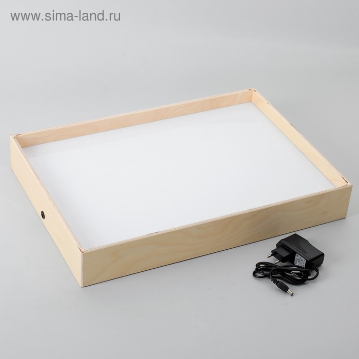 Планшет для рисования песком 35 × 50 см, фанера оргстекло с белой подсветкой