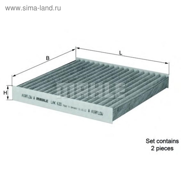 фото Фильтр салонный knecht lak630/s