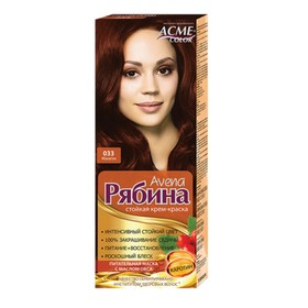 

Крем-краска для волос Рябина Avena, тон 033, махагон