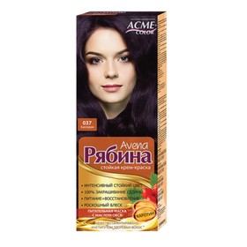 

Крем-краска для волос Рябина Avena, тон 037, баклажан