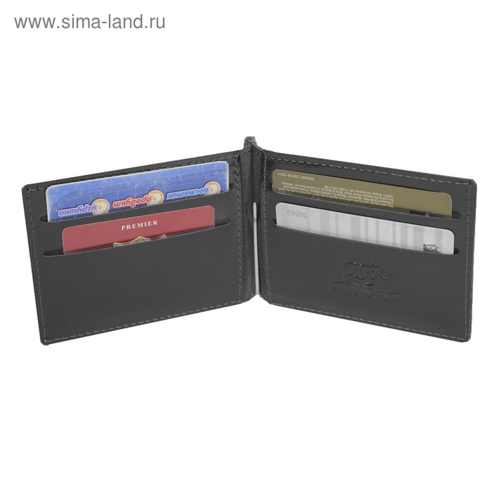

Зажимы для купюр, размер 12,5х8,5 см, цвет чёрный гладкий