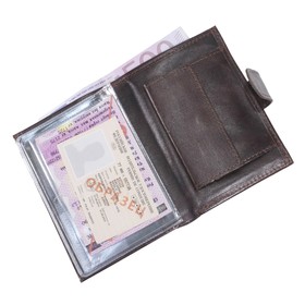 

Портмоне мужской, размер 10х13,5 см, цвет коричн.тёмный