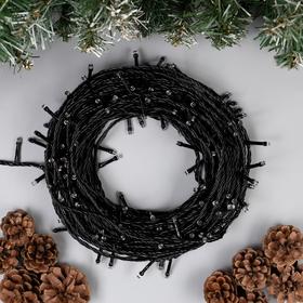 

Гирлянда «Нить» 20 м, IP20, тёмная нить, 200 LED, свечение мульти, 8 режимов, 220 В, УЦЕНКА