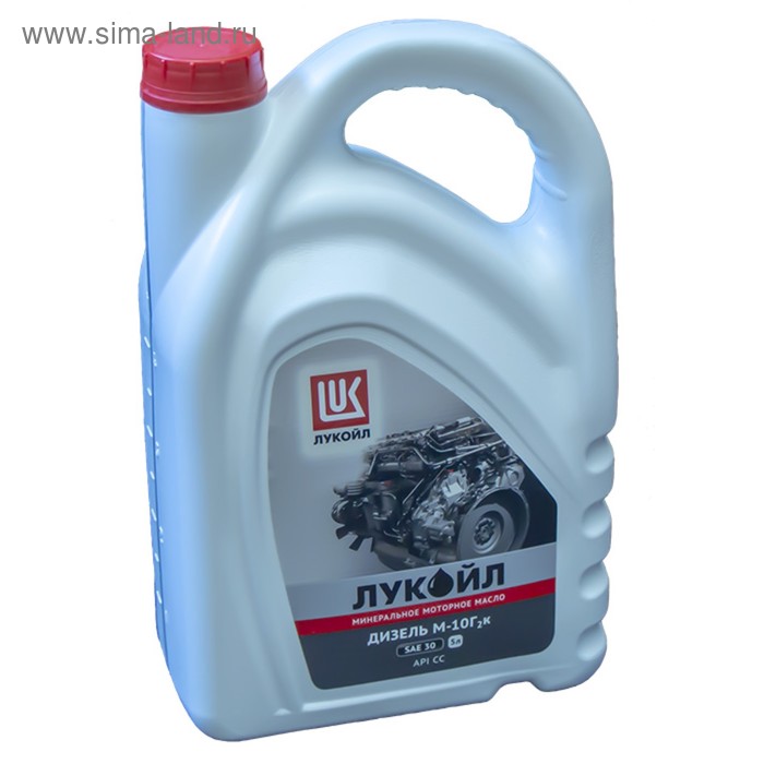 Моторное масло Лукойл М10Г2к, 5 л 225381 масло моторное минеральное oilright м10г2к 5 л