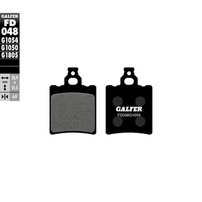 Колодки тормозные Galfer, FD048G1054 - Фото 1