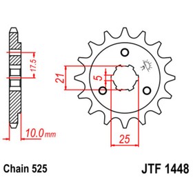 

Звезда ведущая JTF1448-15, F1448-15, JT sprockets