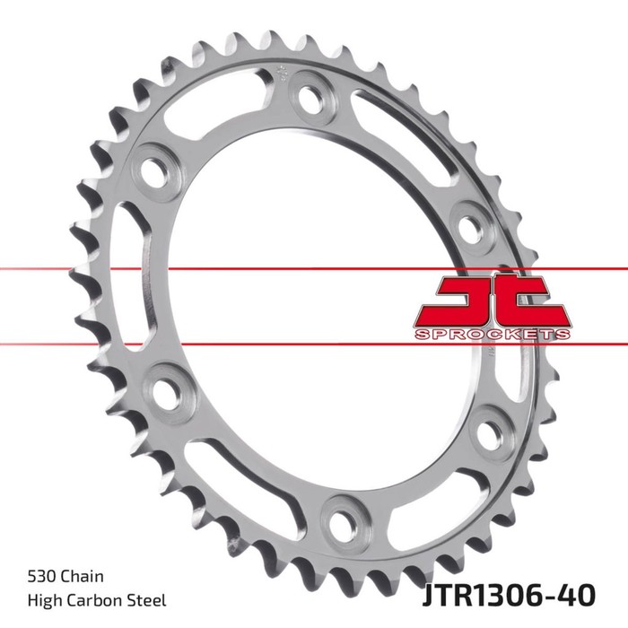 

Звезда ведомая JTR1306-40, R1306-40, JT sprockets, цепь 530, 40 зубьев