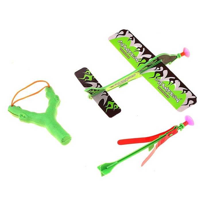 Рогатка с самолётиком, цвета МИКС