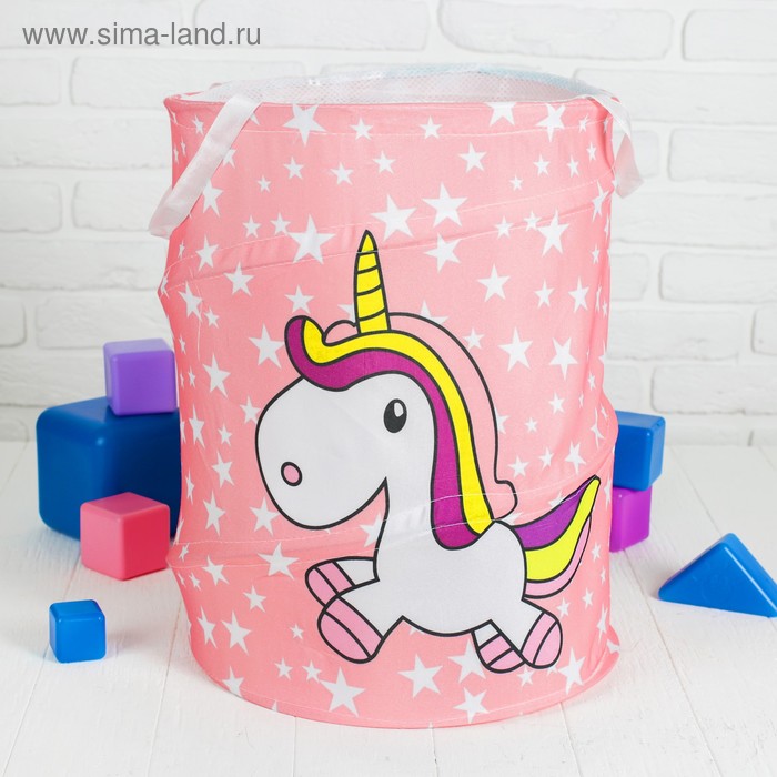 

Корзина для игрушек «Веселый единорог»