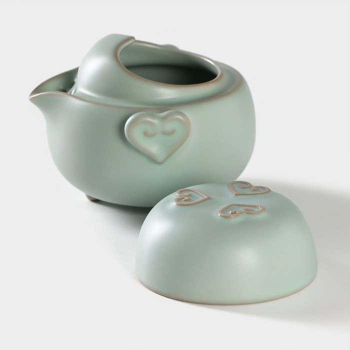 Набор для чайной церемонии «Тясицу», 2 предмета: чайник 10,5×10,5×9 см, чашка