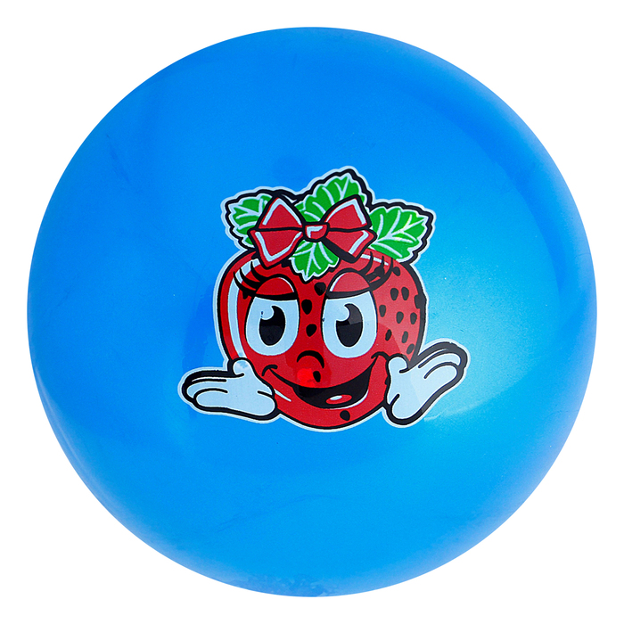 Мяч детский "Клубничка" 60 гр, цвета МИКС