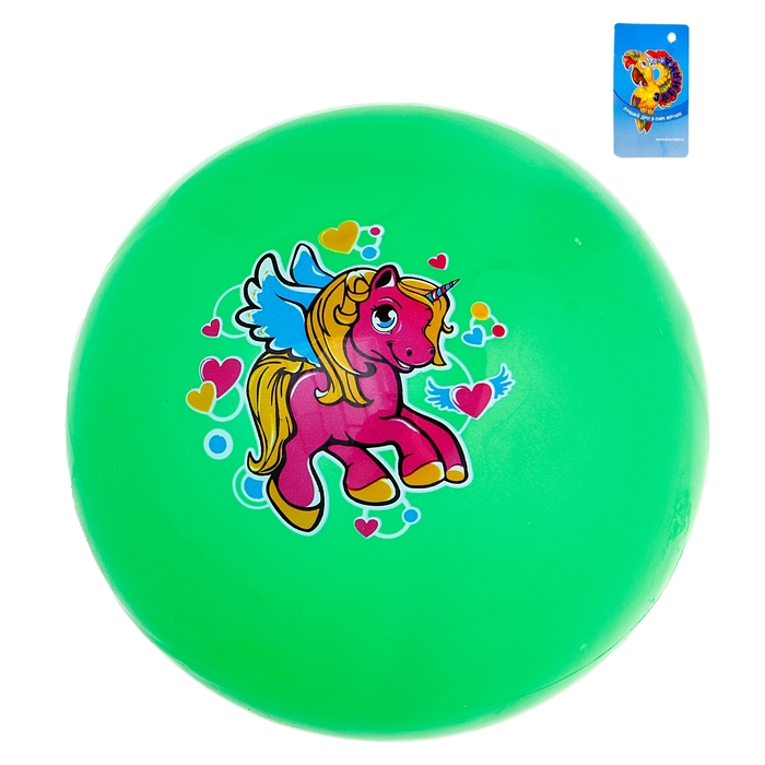 Мяч детский "Пони" 16 см, цвета МИКС