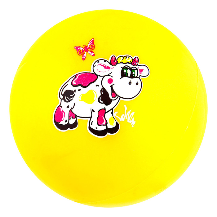 Мяч детский "Коровка" 9 см, цвета МИКС