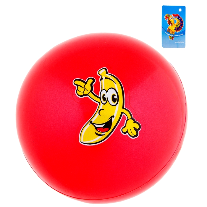 Мяч детский "Банан" 9 см, цвета МИКС