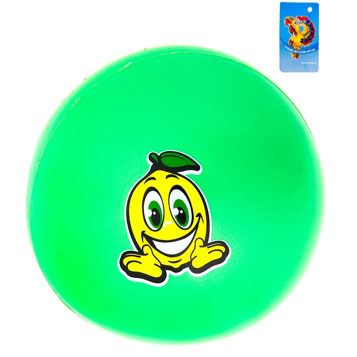 Мяч детский "Лимон" 9 см, цвета МИКС