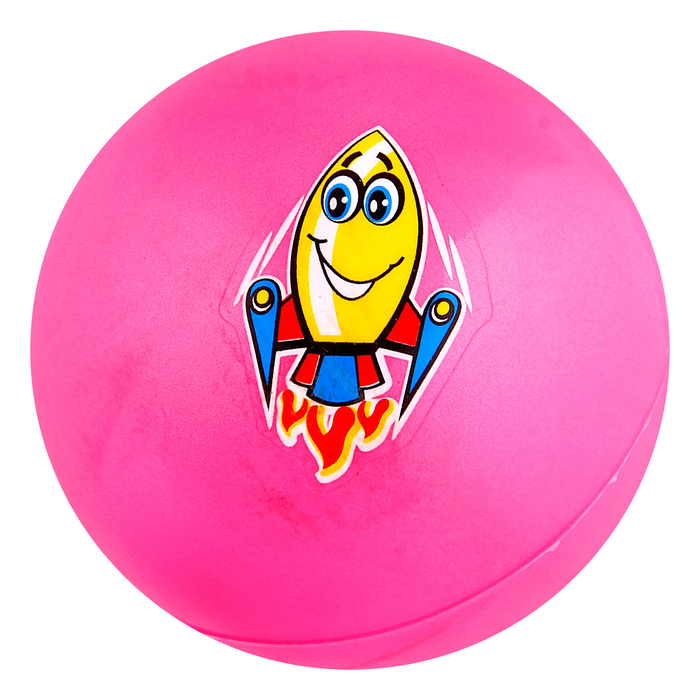 Мяч детский "Ракета" 9 см, цвета МИКС