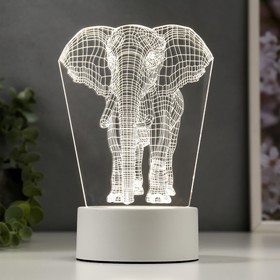 Светильник 'Слон' LED белый от сети 9,5х12,5х19см Ош