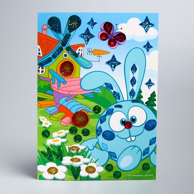 Мозаика гелевыми стразами СМЕШАРИКИ "Крош"