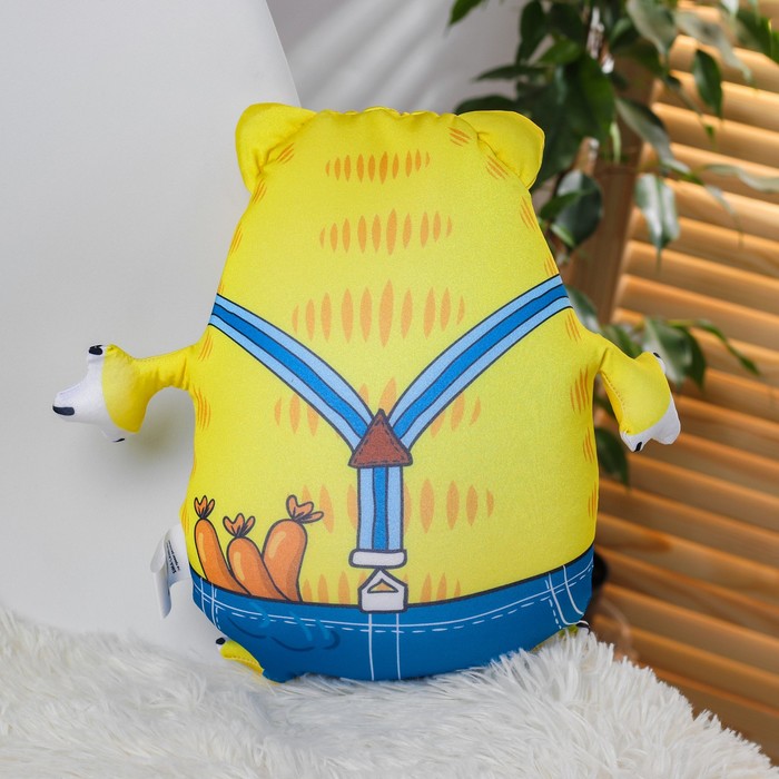 Мягкая игрушка-антистресс Котэ "Меня и здесь неплохо кормят!"