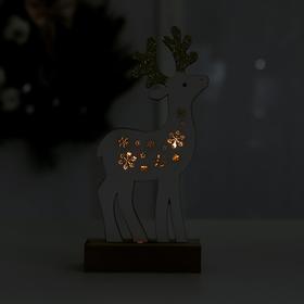 Новогодний декор с подсветкой «Снежный олень» от Сима-ленд