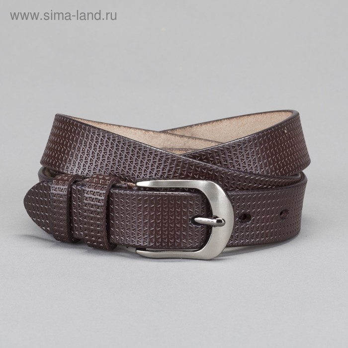 

Ремень женский, пряжка тёмный металл, ширина - 2,6 см, цвет кофе
