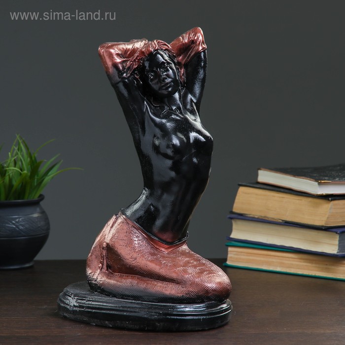 

Фигура "Русалка" черная-медь, 35х22см