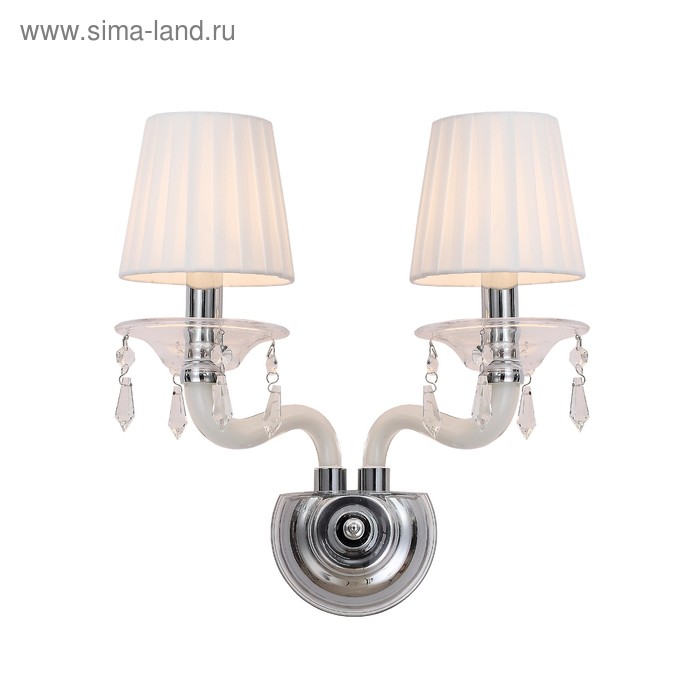 

Бра Aulus 2x40Вт E14, хром 31x40x42 см