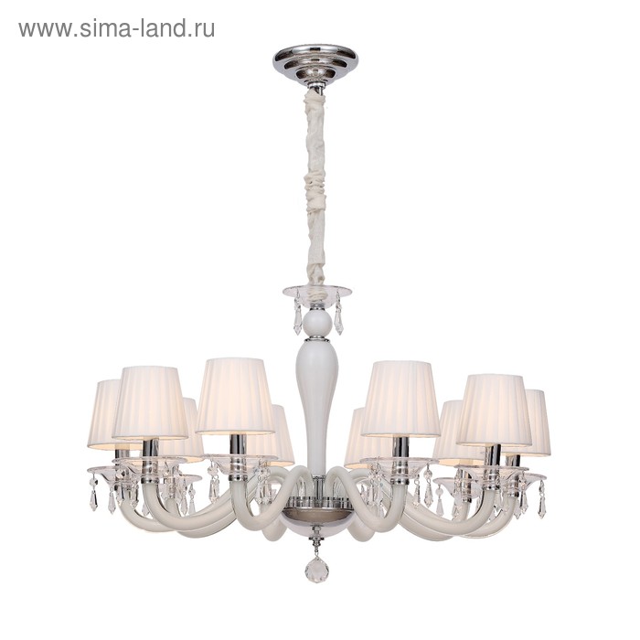 

Люстра Aulus 10x40Вт E14 хром 77x77x50см