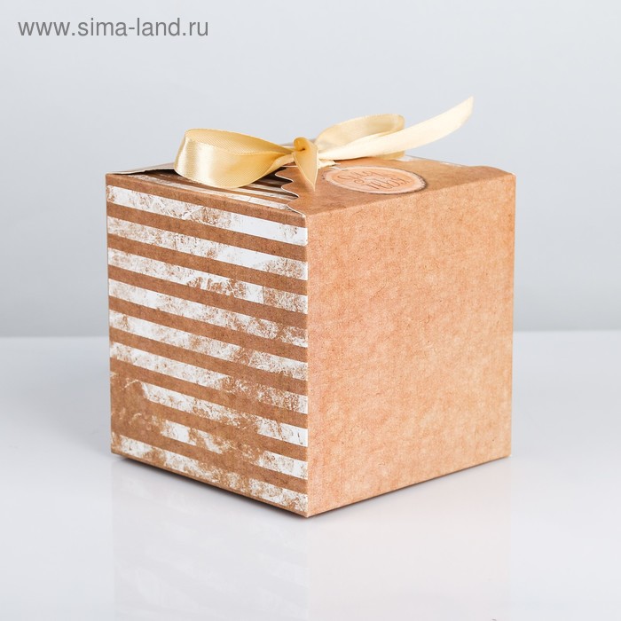 

Коробка подарочная складная, упаковка, «Для тебя подарок», 12 х 12 х 12 см