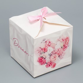 Коробка подарочная складная, упаковка, «Dream», 12 х 12 х 12 см