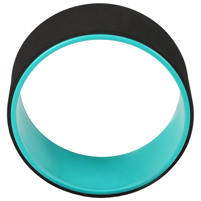 фото Йога-колесо sangh «лотос», 33×13 см, цвет мятный/чёрный