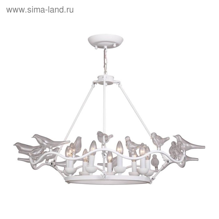 

Люстра Bird 9x40Вт E14, белый 90x90x53 см