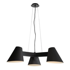 

Люстра Tullus 3x60Вт E27 чёрный 80x80x30см