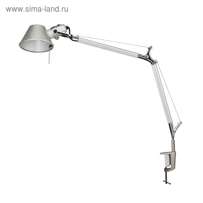 Настольная лампа Vopiscus 1x60Вт E27, серебро 21x62x49,3 см