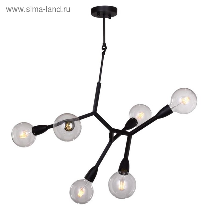 

Люстра Vopiscus 6x40Вт E27, чёрный 90x90x100 см