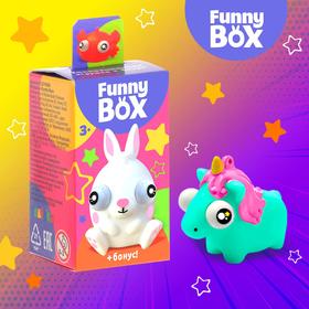 Игровой набор Funny Box «Зверюшки»: карточка, фигурка, лист наклеек Ош