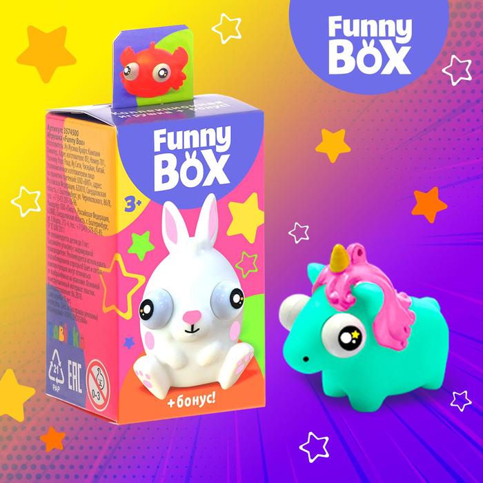 фото Игровой набор funny box «зверюшки»: карточка, фигурка, лист наклеек zabiaka