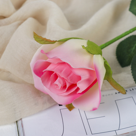 

Цветы искусственные "Роза Аква" 5*40 см, розовый