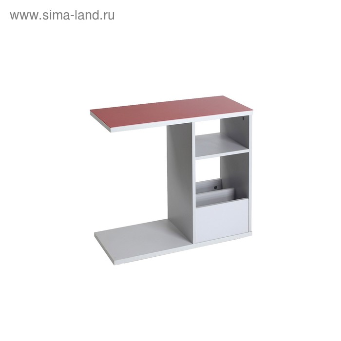 

Столик приставной СП-01 СТ2, 700х320х660, Серое/Алое
