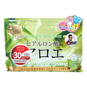 

Курс натуральных масок для лица JAPAN GALS с экстрактом алоэ, 30 шт