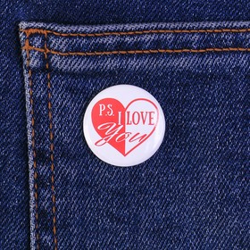 

Значок-мини "Ps. Love You", 9 х 14 см
