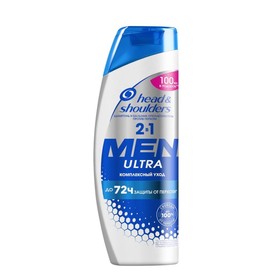 

Шампунь для волос 2 в 1 Head Shoulders Men ultra «Комплексный уход», увлажняющий, 600 мл