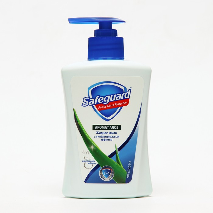 Мыло жидкое Safeguard «Алоэ», антибактериальное, 225 мл safeguard антибактериальное жидкое мыло лаванда лаванда 225 мл 238 г